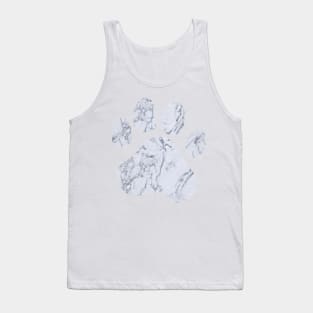 Marble Paw Print Tank Top